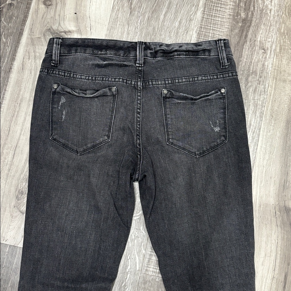 Free People Distressed Black Jeans - Picture 3 of 3